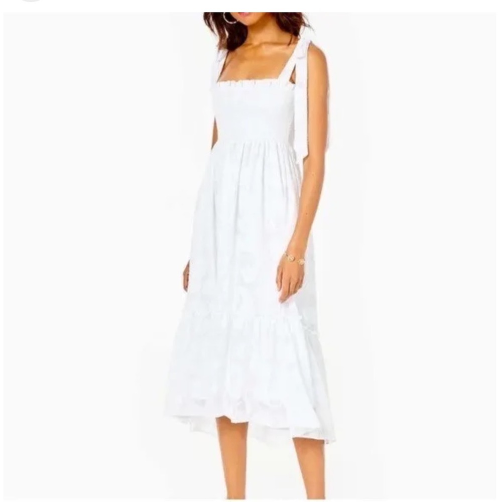 Lilly Pulitzer White Midi Dress
